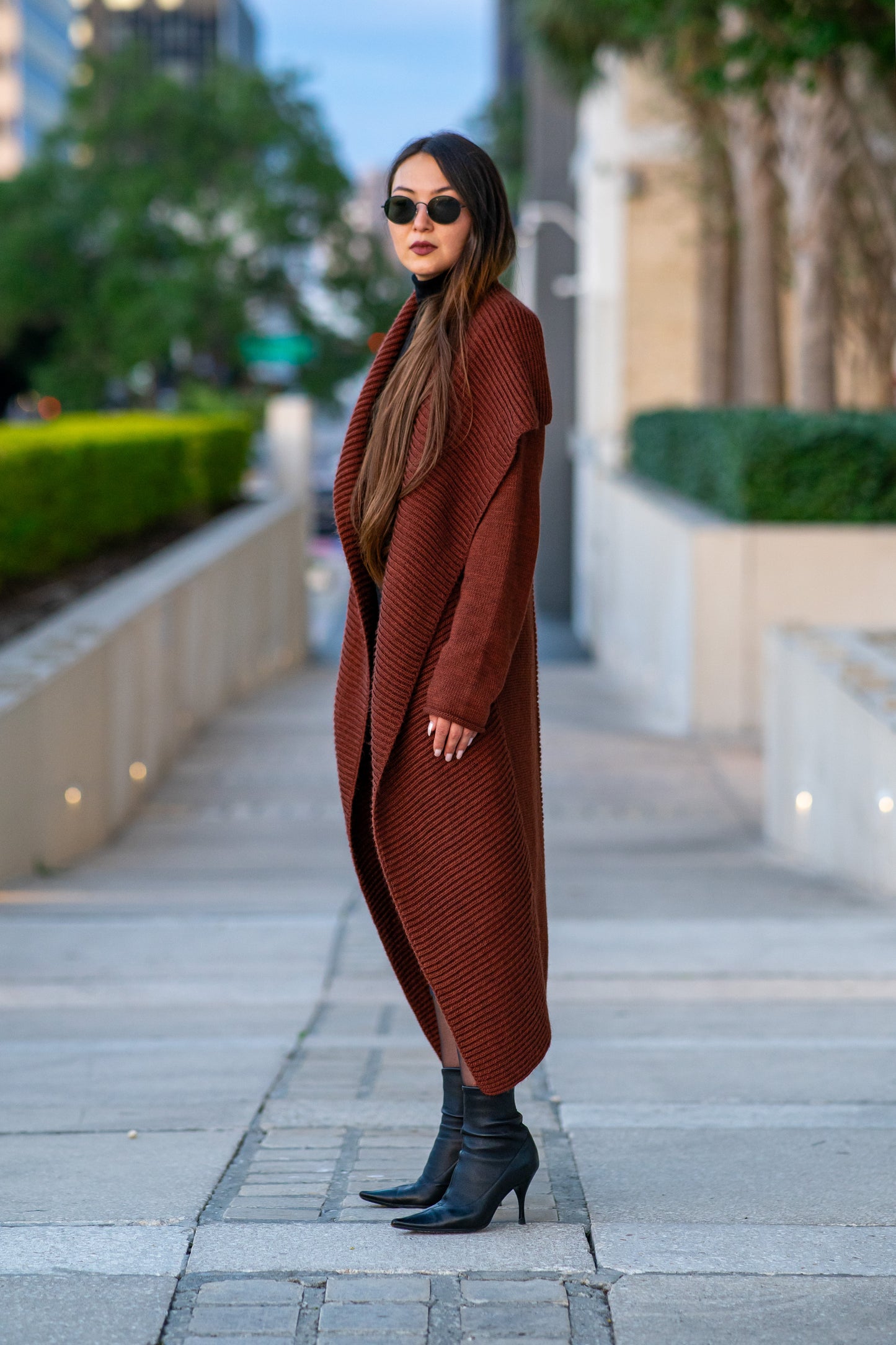 Long Maxi Cardigans | Beige, Grey, Rusty