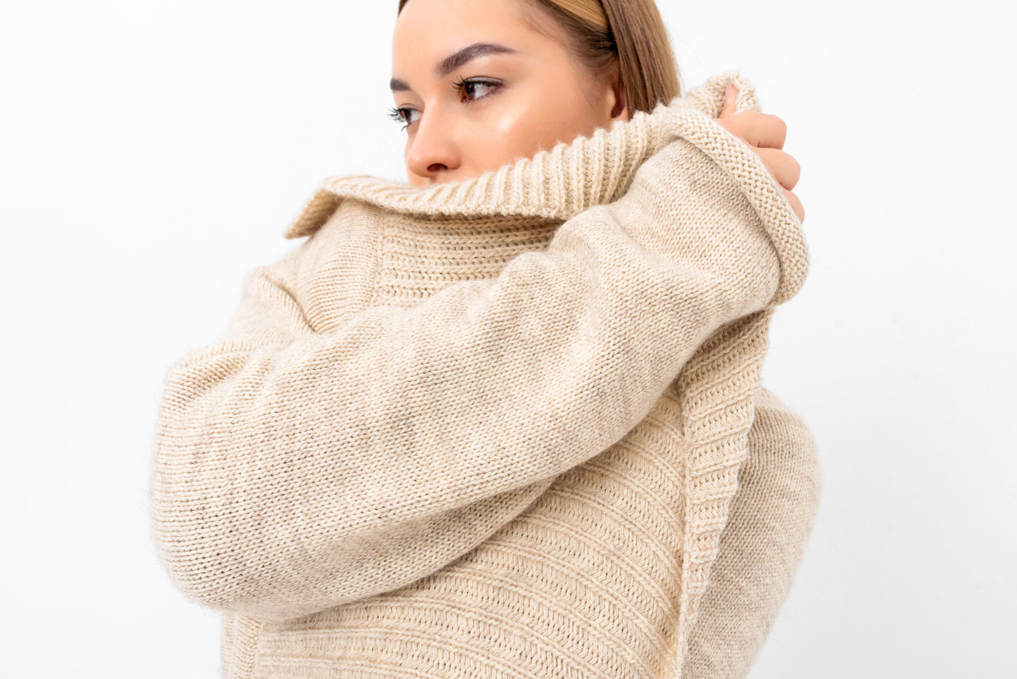 DISAMA Elegant Extra Long Cardigan Sweater for any occasion unique design comfortable cozy durable. Small batch production for each design and color. Flattering for any body shape. Great addition to any style or wardrobe. Maxi Knit Coat Jacket Cape.