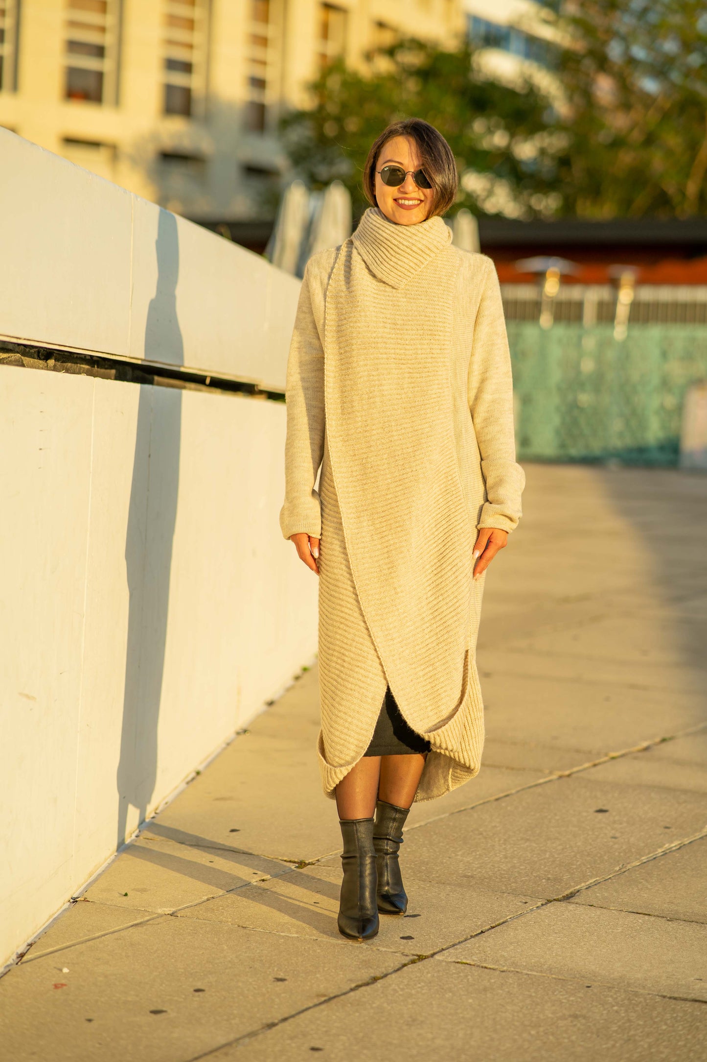 Long Maxi Cardigans | Beige, Grey, Rusty